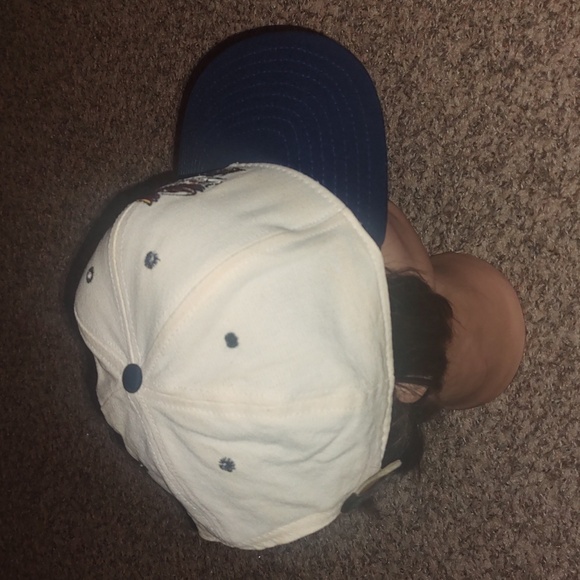 Vtg NCAA Iowa State Cyclones Embroidered Logo Leather Strapback Hat Cap - Picture 8 of 10